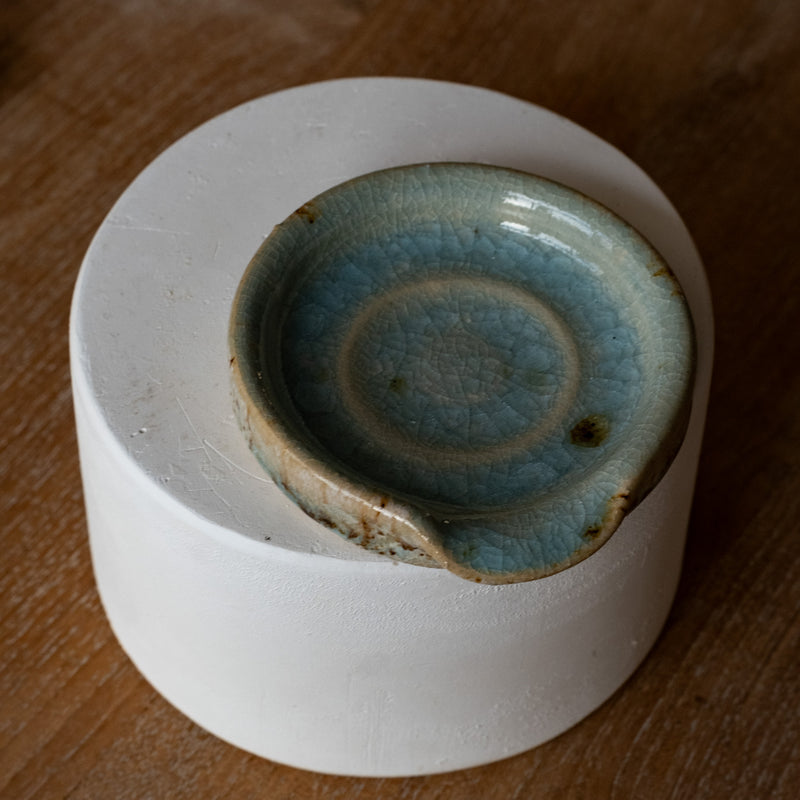 Blue Crackle Spoon Rest