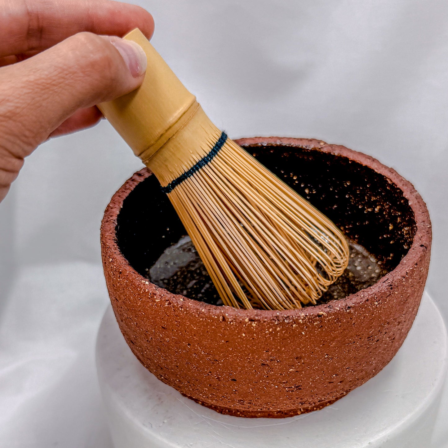 "Fired Brick" Matcha Bowl