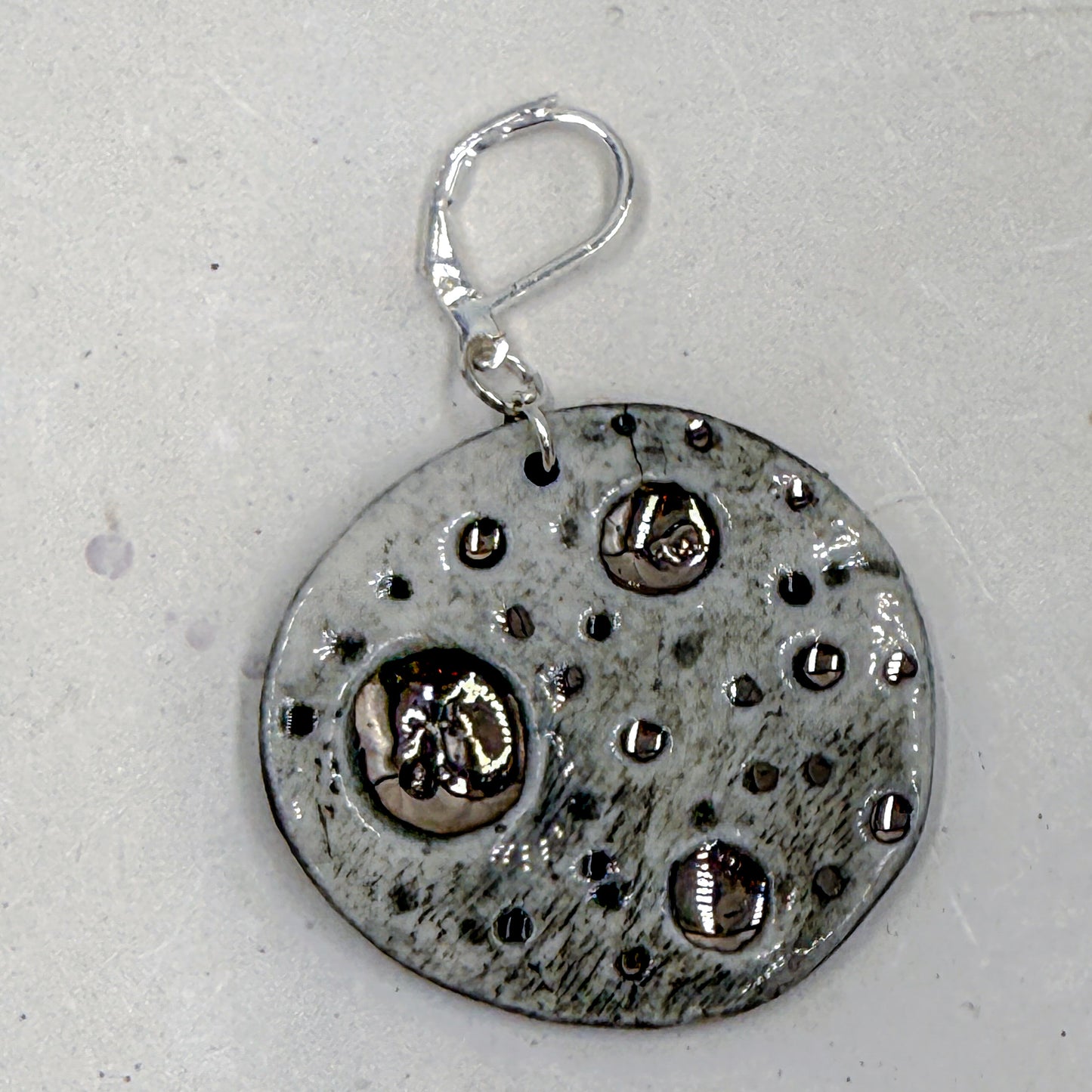 Moon Earrings with 24K Gold