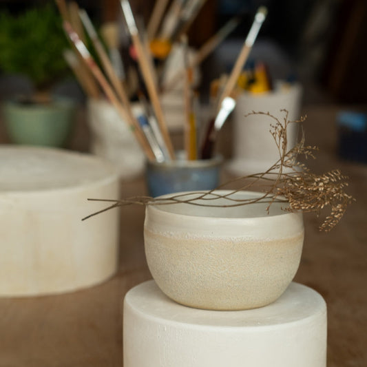 Serene Sand Matcha Bowl