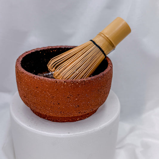 "Fired Brick" Matcha Bowl