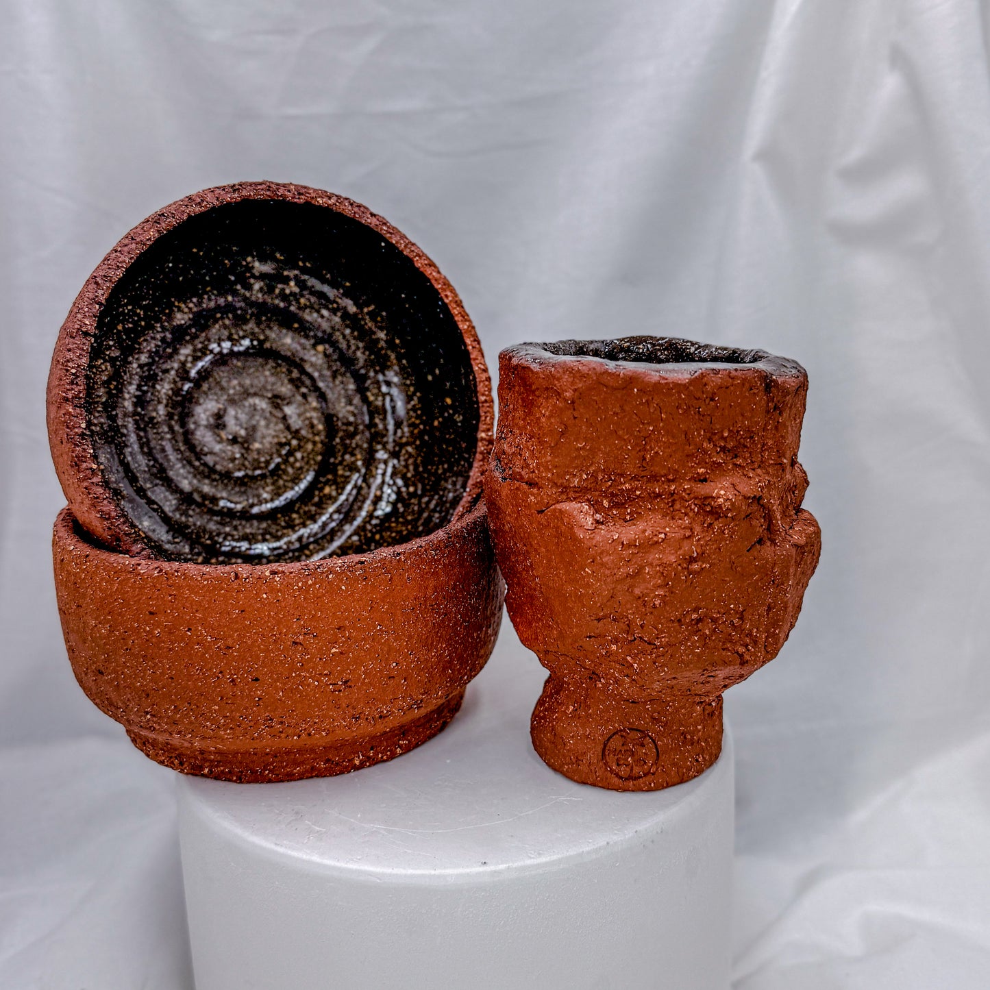 "Fired Brick" Matcha Bowl