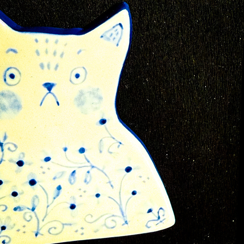 Flora the Curious Cat Wall Decor