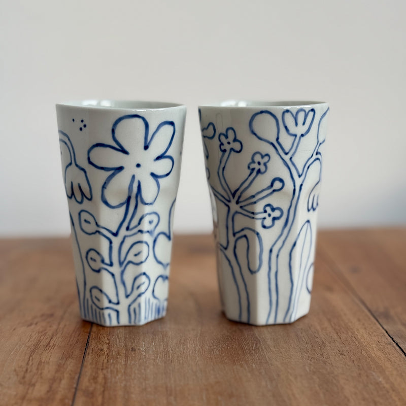 Blue Blossom Porcelain Cup