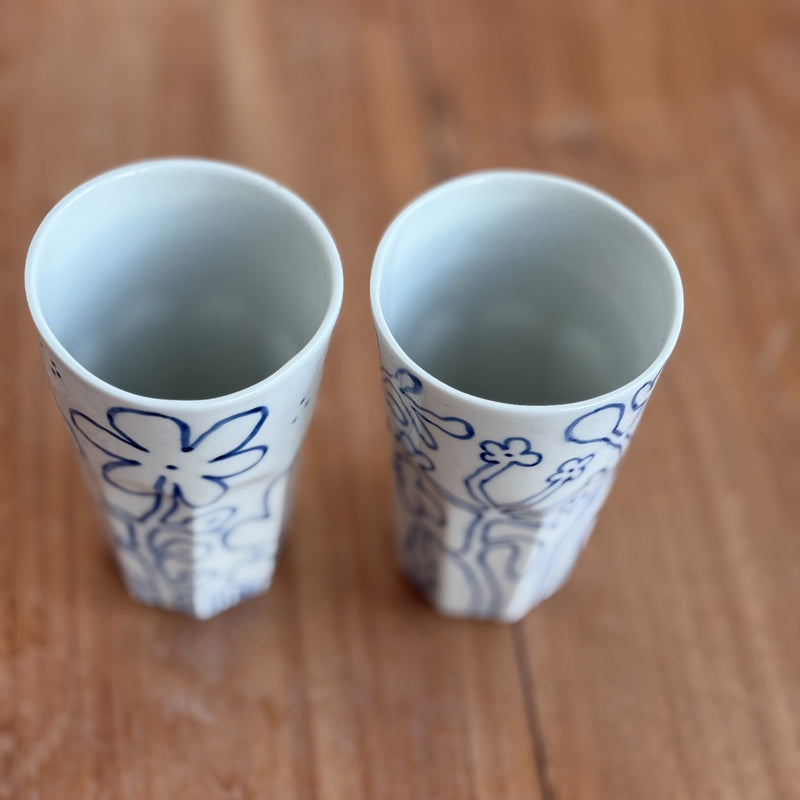 Blue Blossom Porcelain Cup