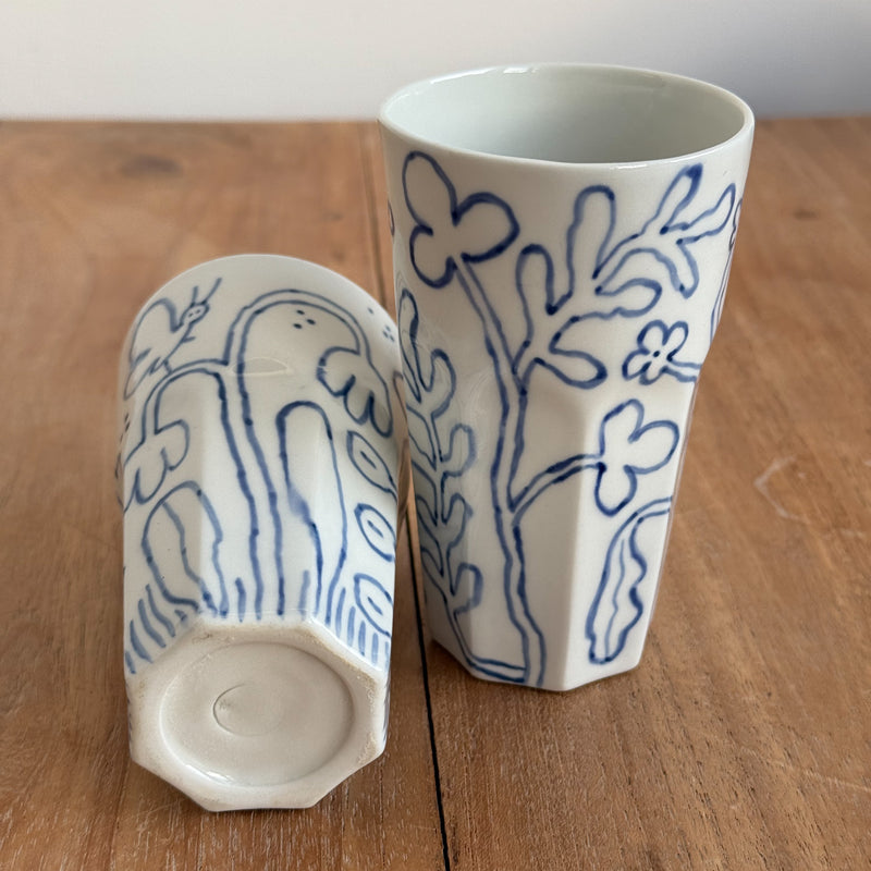 Blue Blossom Porcelain Cup