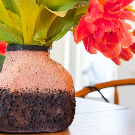 Fuji Ember Vessel Handmade Ceramic Vase (16 cm)
