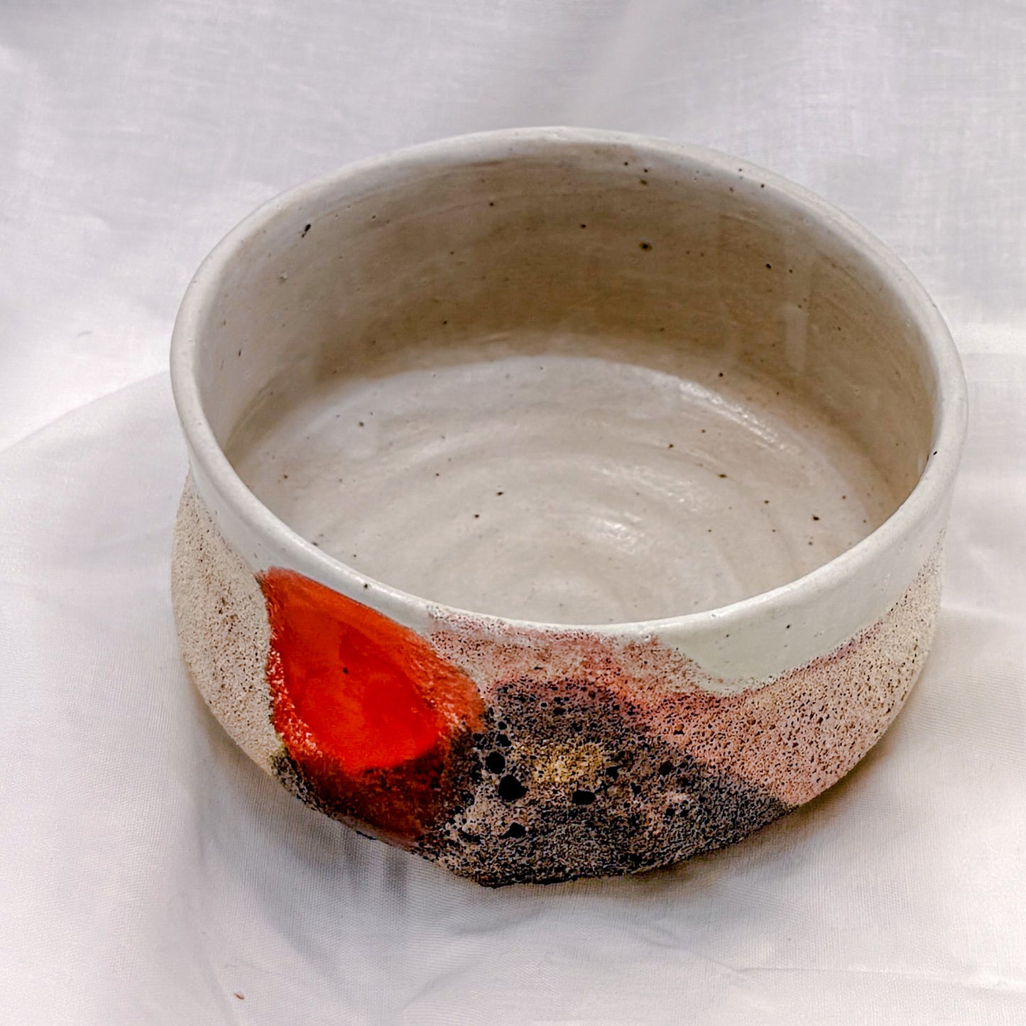 Fuji Ember Matcha Bowl  Deep Fire