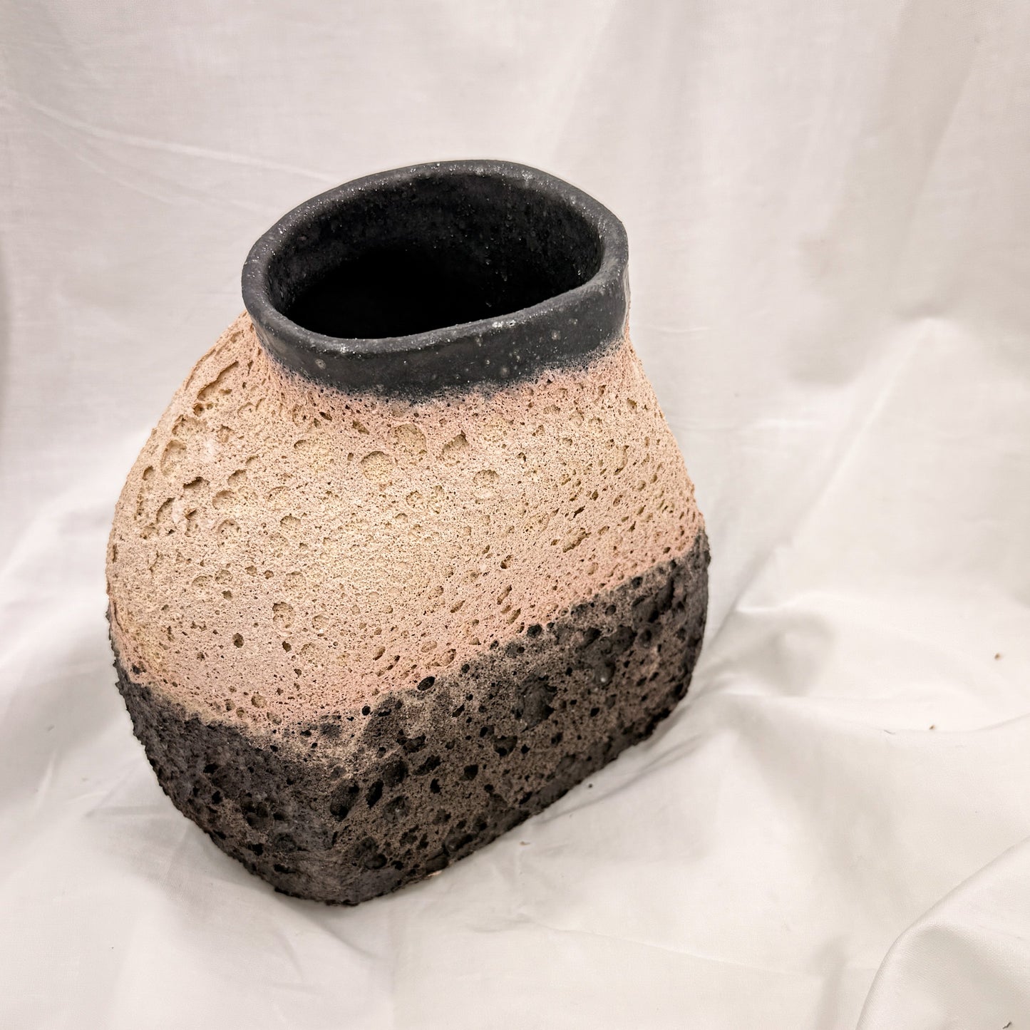 Fuji Ember Vessel Handmade Ceramic Vase (16 cm)