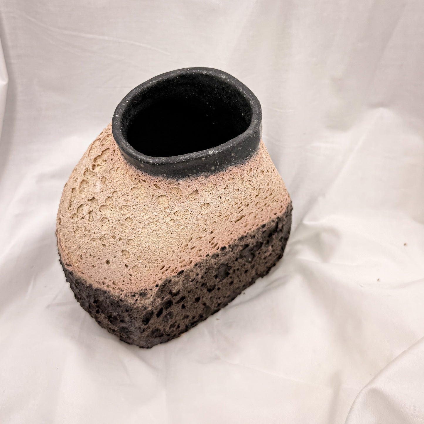 Fuji Ember Vessel Handmade Ceramic Vase (16 cm)